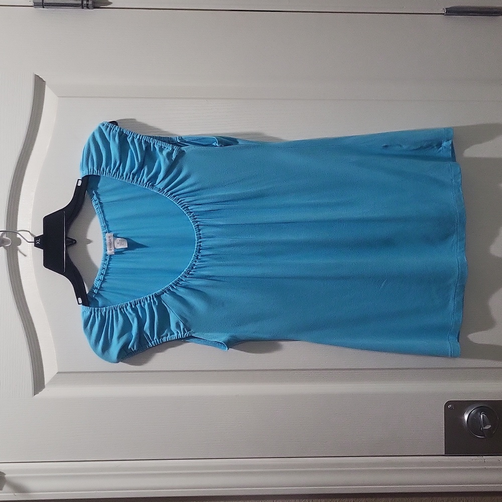 Dressbarn size XL blue sleeveless top